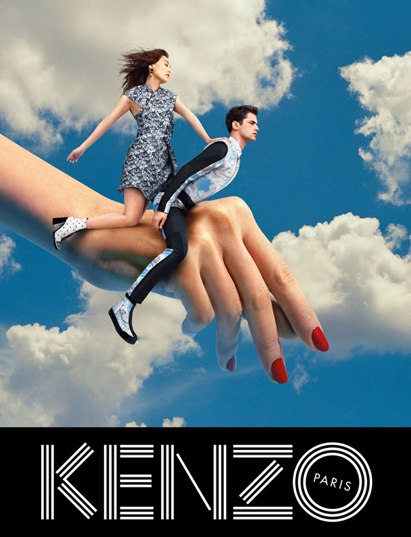 KENZO_FW13_Campaign_-_flying_hand_single