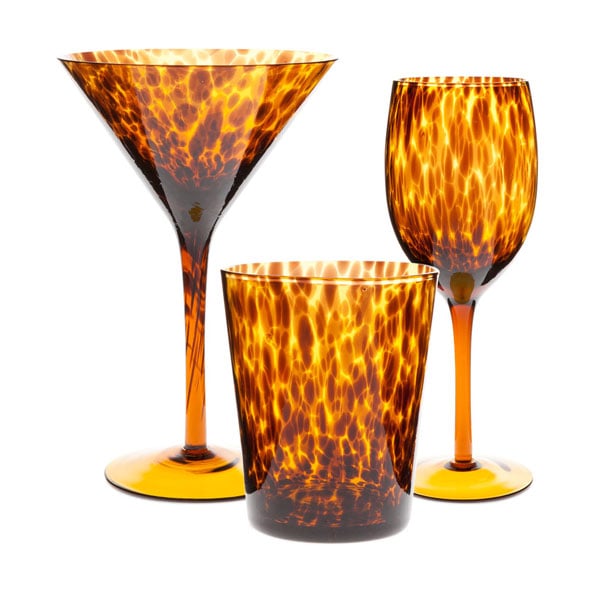Leopard print glassware from Dhs35 Zara Home