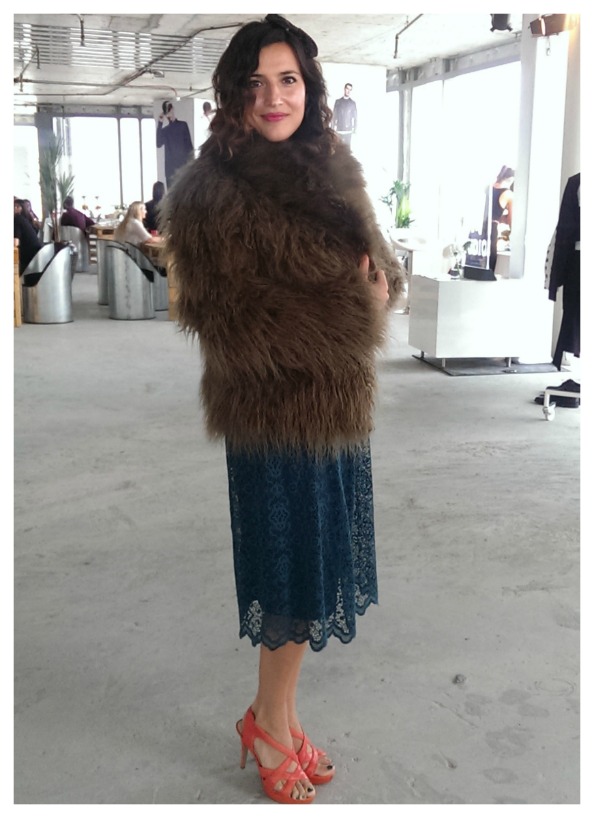 Channelling the moll look at the H&M Studio A/W14 preview