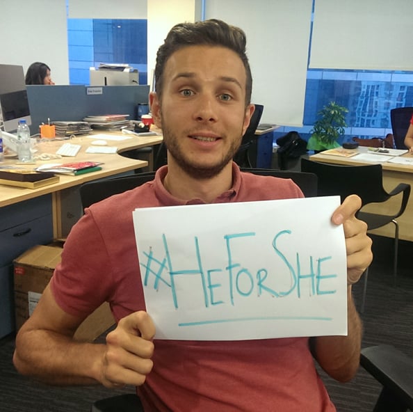HeForShe Matthew Fortune, Web Editor, Whatson.ae