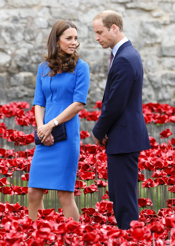Duke And Duchess Of Cambridge And Prince Harry Visit Tower Of Londons Ceramic Poppy Field