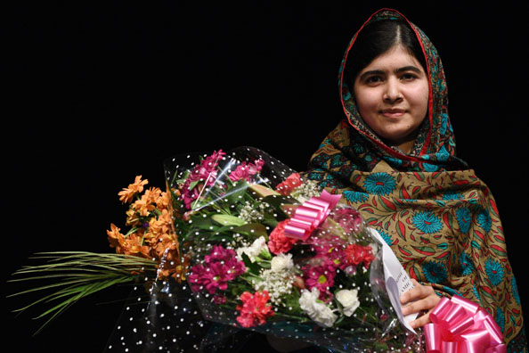 Malala at the Nobel Peace Prize ceremony 