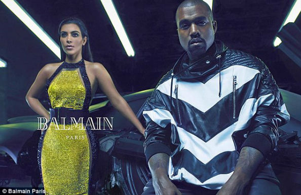 Kim Kardashian, Kanye West, Balmain 