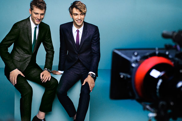 George Barnett and George Le Page in the Burberry spring/summer 2015 campaign  