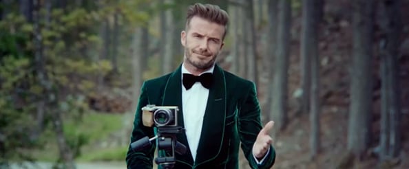 David Beckham in his Haig Club advert