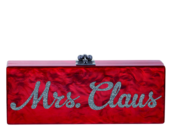 Edie Parker Mrs. Claus exclusive clutch at NET-A-PORTER.COM