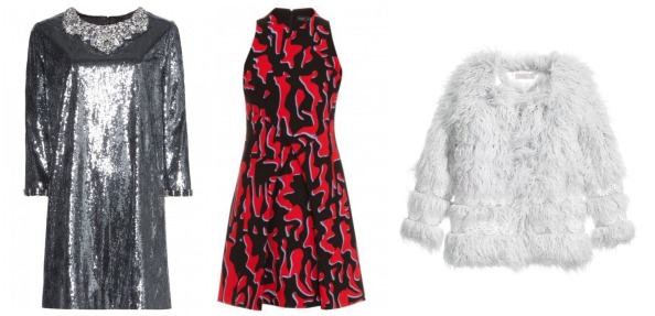 Left to right: Dress Dhs10,600 Dolce & Gabbana; Dress Dhs8,555 Proenza Schouler at Boutique 1;  Coat Dhs500 H&M