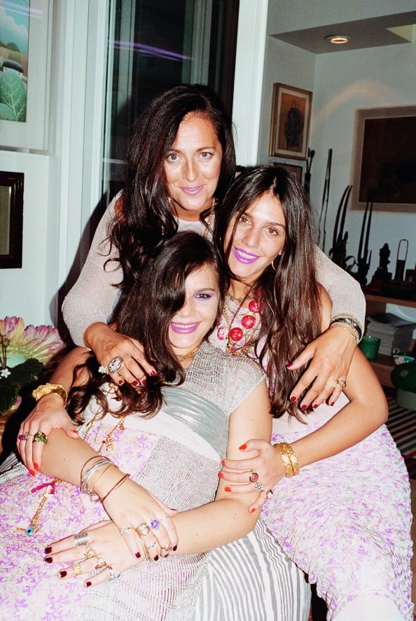 Angela Missoni and daughters