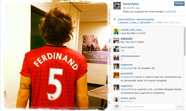 Harry Styles and Rio Ferdinand