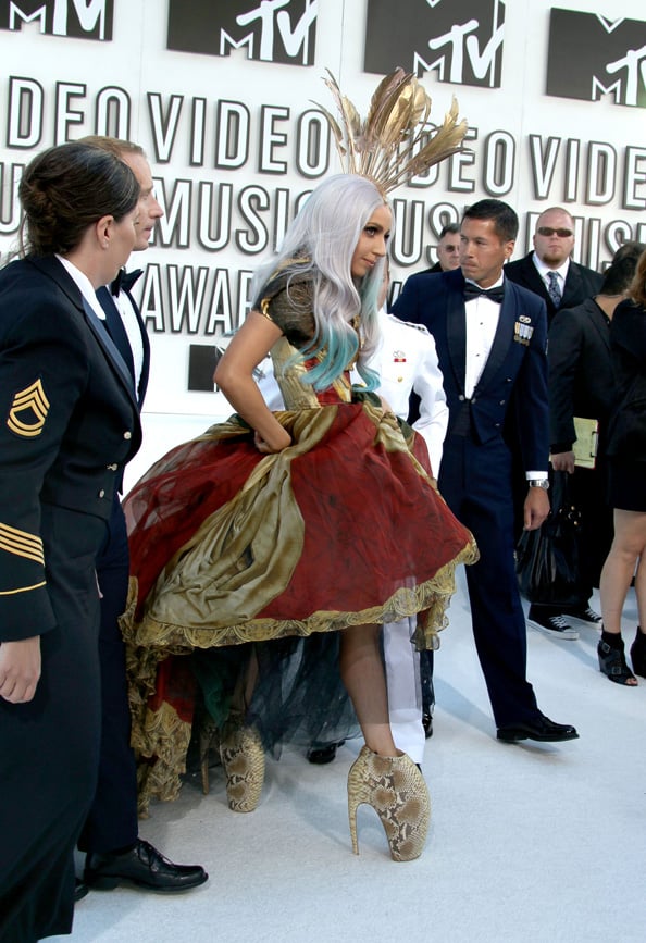 Lady Gaga, Alexander McQueen Aramdillo Boots