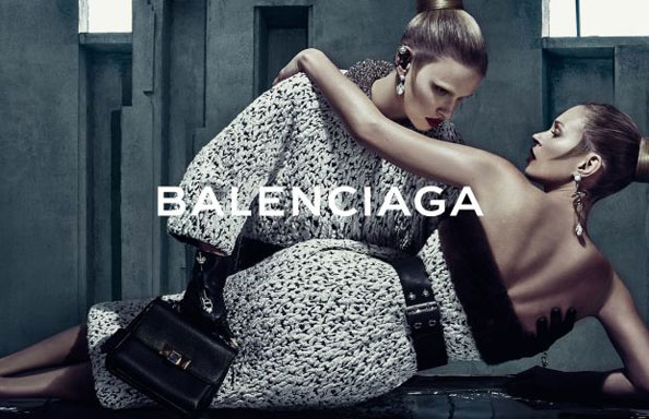 Kate Moss & Lara Stone Star In Balenciaga Ad