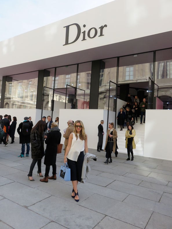 Jade Sprowson at the Dior show in Paris