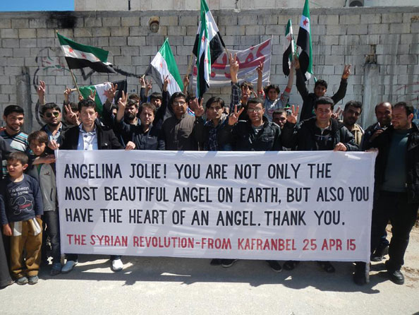 angelina jolie, syria, syrian refugees