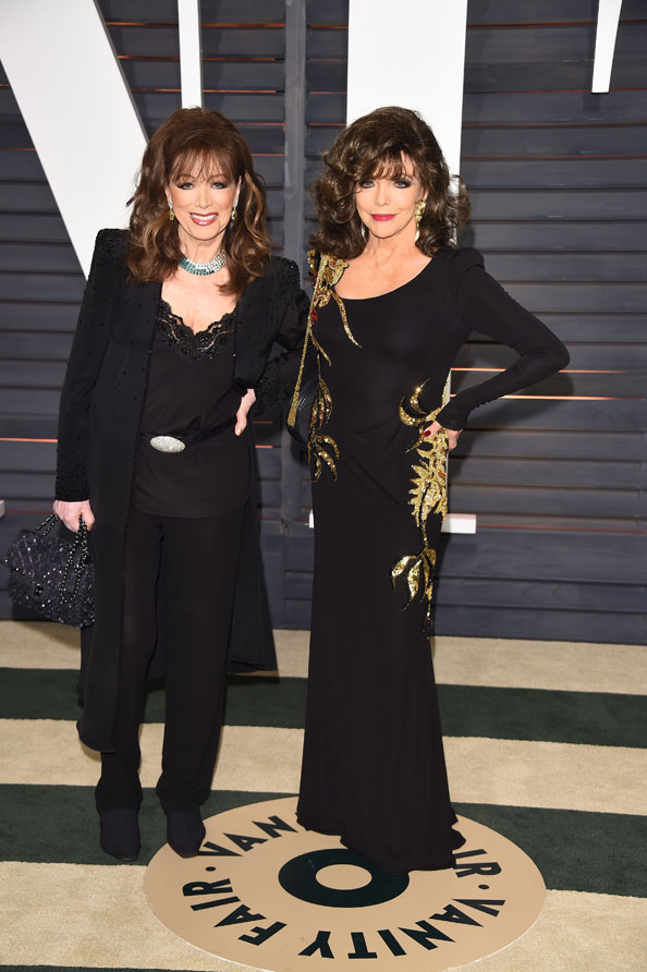 Sisters and best friends Jackie Collins and Joan Collins
