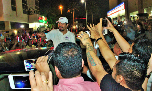 Manny Pacquiao in Dubai 