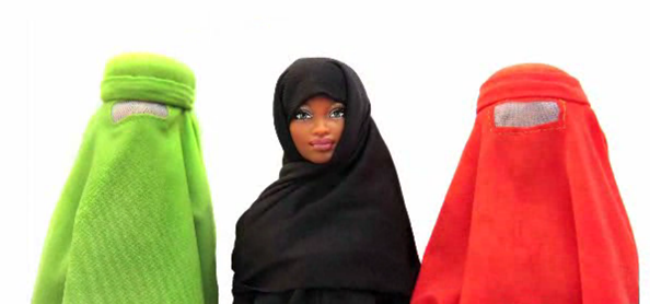 A burqa-wearing Barbie was designed for the 50th anniversary