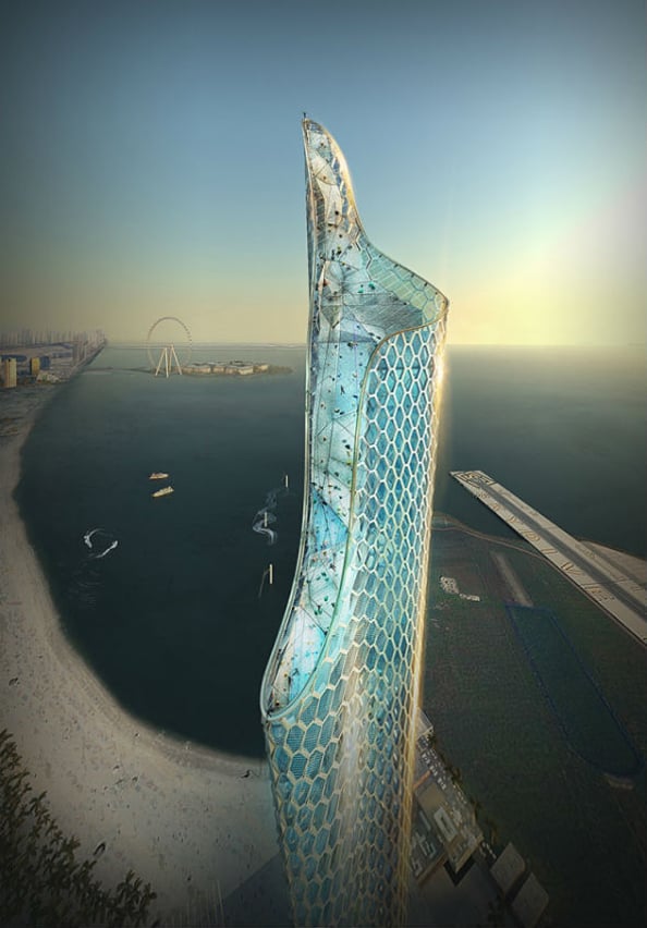 325-metre Base Jump Tower Dubai 10 design