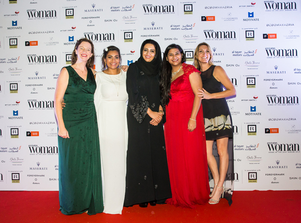 The winners of the Emirates Woman Woman of the Year 2015