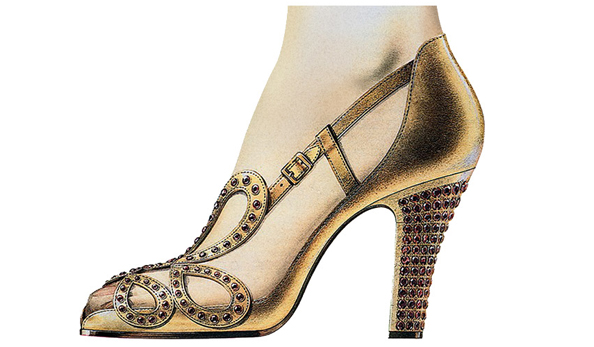 Queen Elizabeth II's coronation shoes by Roger Vivier 