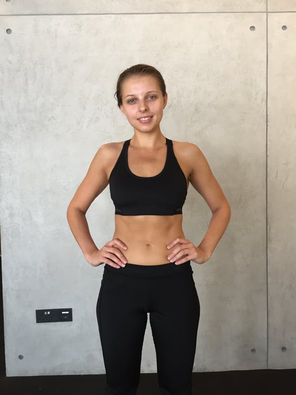 body transformation Valeriya Sotula after her transformation with Bare Fitness