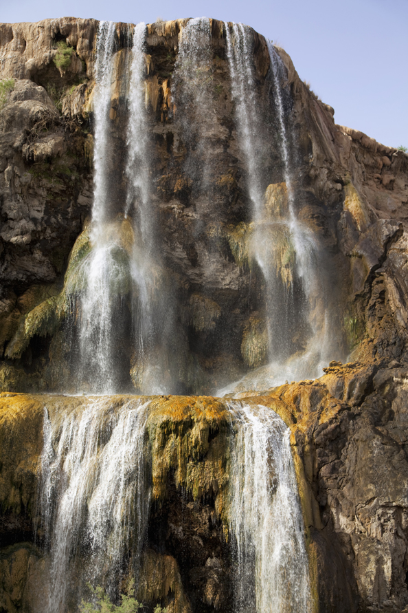 waterfall at Hammamat Ma'in Hot Springs