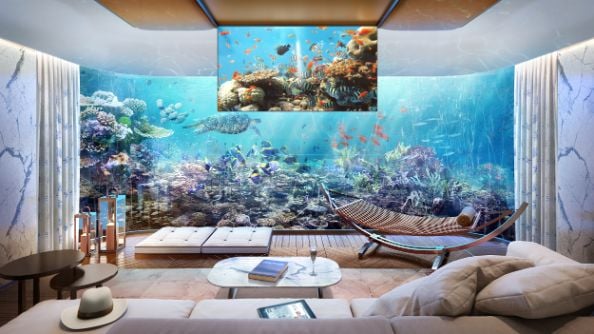 The master underwater bedroom