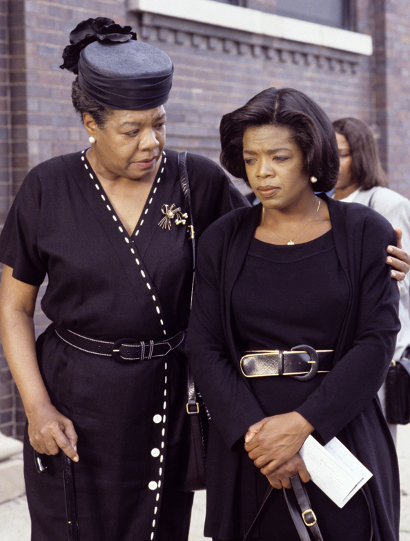Oprah with her mentor Maya Angelou