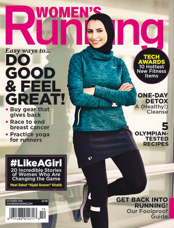 Hijab-Wearing Marathon Runner Rahaf Khatib Makes Magazine History