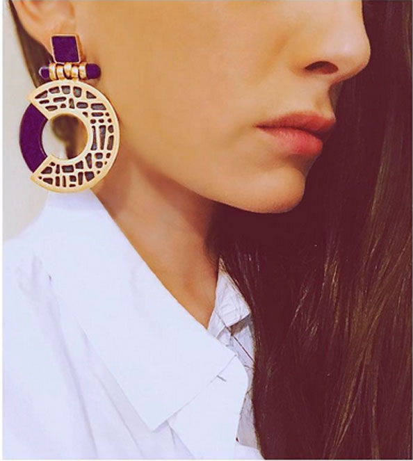 dior knocker earrings - Dalia N Souli