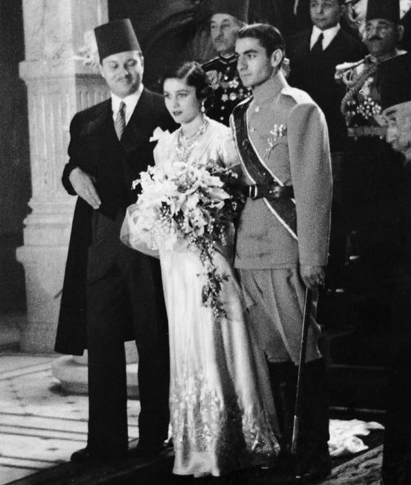 Princess Fawzia Fuad of Egypt and Mohammad Reza Pahlavi‎, Shah of Iran