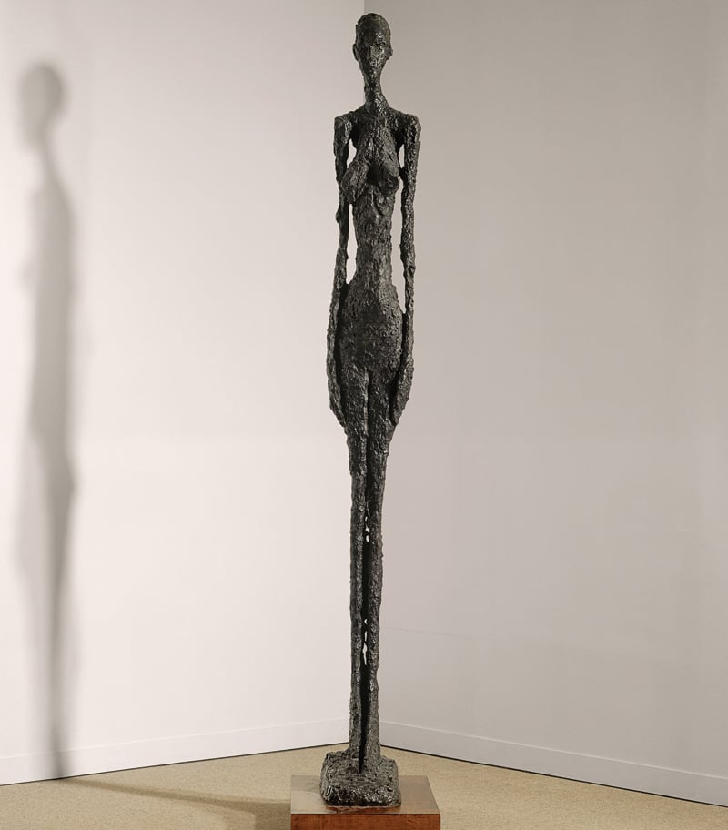 Alberto Giacometti's Standing Woman II, circa 1959-1960.