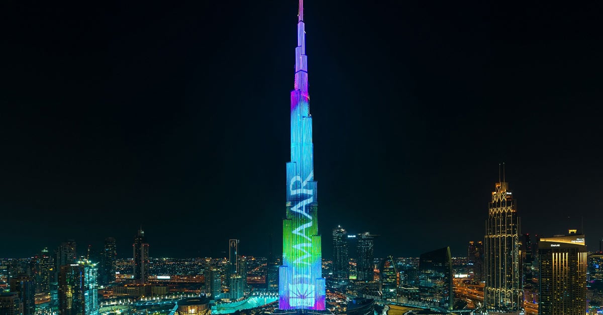 The Burj Khalifa has two new LED shows in its light-up repertoire