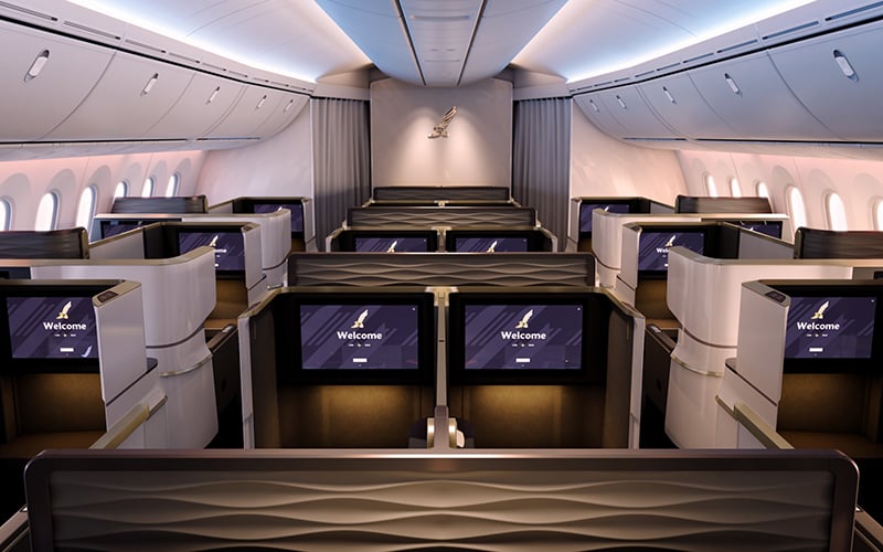 Gulf Air's new Dreamliner business class