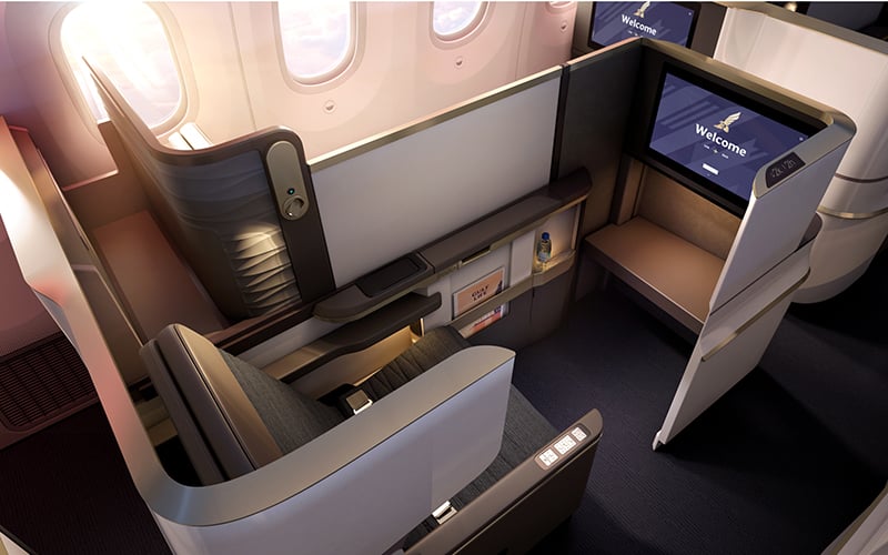 Gulf Air's new Dreamliner business class