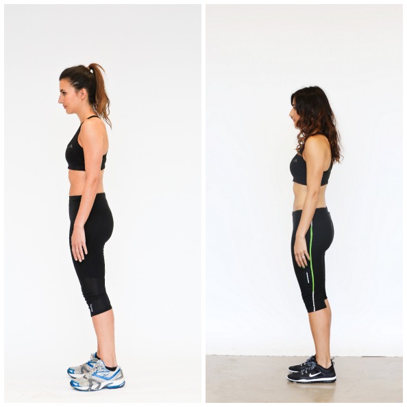 Before (left) and After (right) the eight-week course