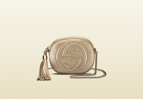 Soho Metallic Leather Mini Chain Bag Dhs3,300 Gucci