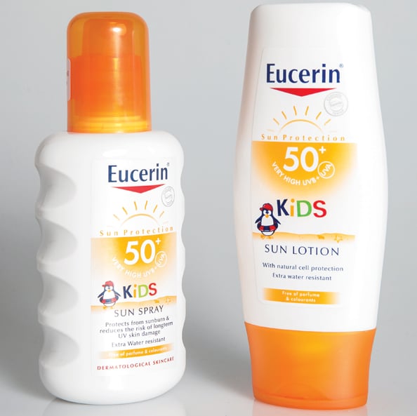 Kids Sun Spray and Sun Lotion SPF 50 Dhs115 each Eucerin