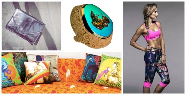 Clockwise from top left: Richard Works, Aveen Jewellery, The Hot Box Kit and Vikki Shop