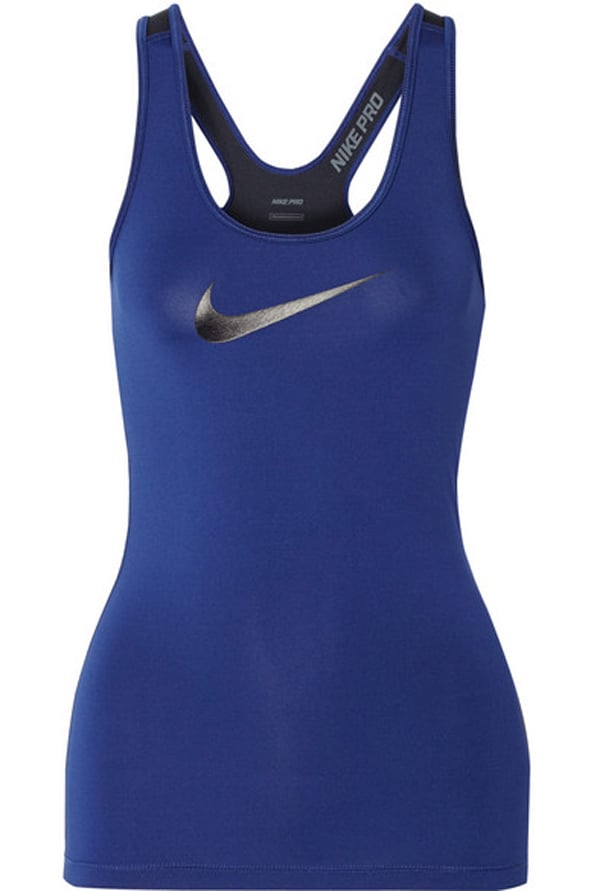Nike Pro two-tone stretch jersey tank at netaporter.com