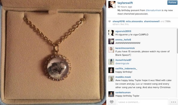 Lena Dunham's present to Taylor Swift 