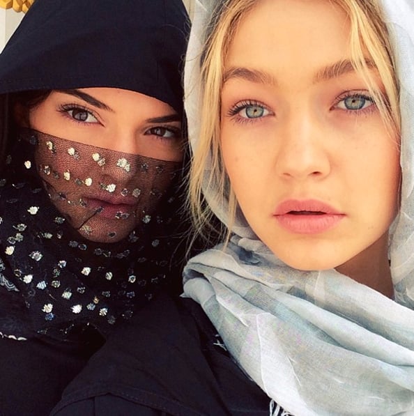 Gigi Hadid posted a selfie of herself and Kendall Jenner.