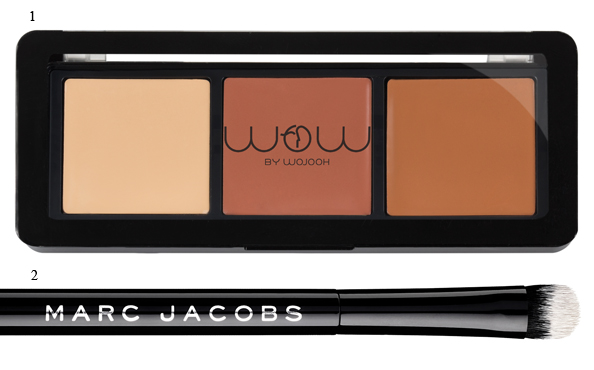 1 Contour Revolution Sculpting Palette Dhs110 Wow by Wojooh 2 Precision Concealer Brush Dhs150 Marc Jacobs at Sephora