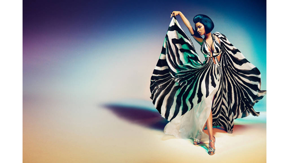 Nicki Minaj in the latest ads fro Roberto Cavalli 
