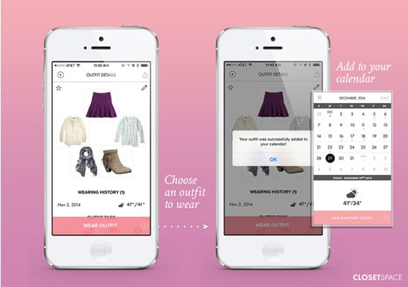 Sync ClosetSpace to your calendar and plan outfits in advance