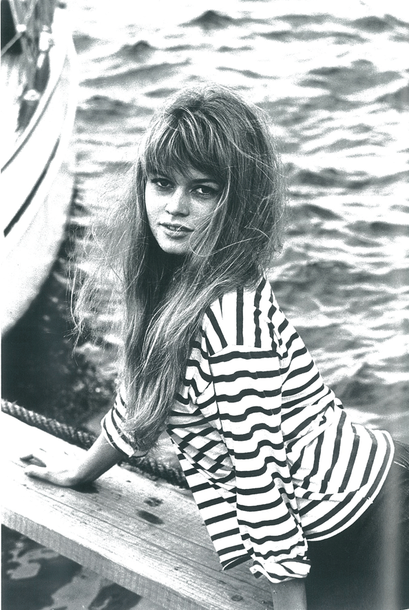 Brigitte Bardot breton stripe top french girl style