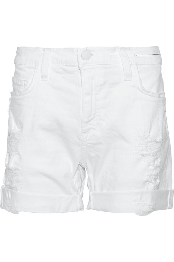 Current/Elliott white denim shorts, theoutnet.com 