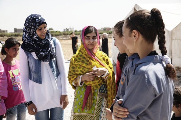 malala yousafzai syrian refugees birthday