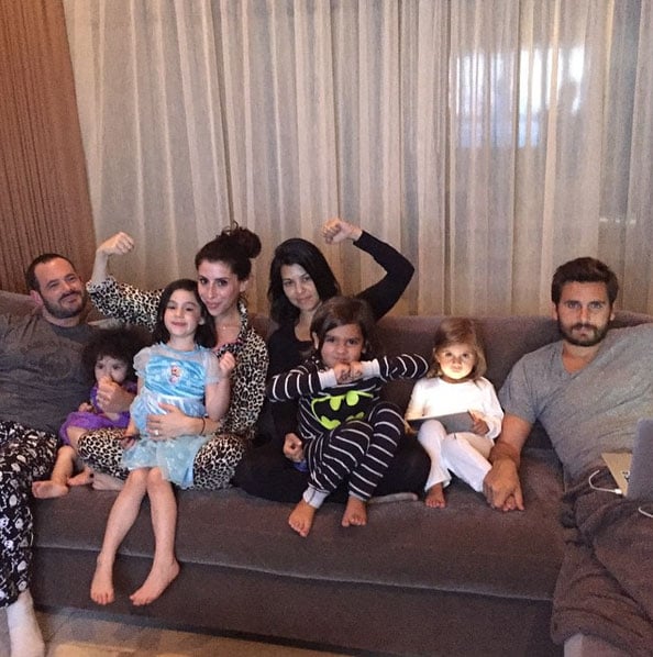 The last family picture posted by Kourtney Kardashian on her Instagram nine weeks ago