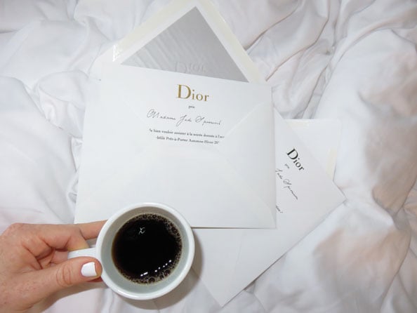 Dior fall 2015 invitation