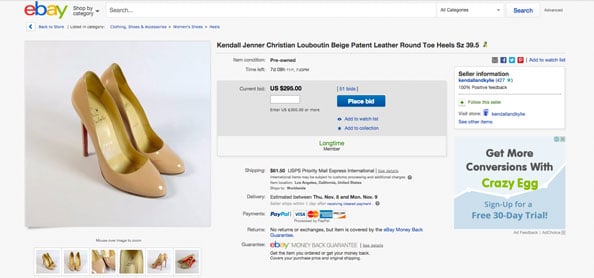 Kendall Jenner Auctions Her Clothes On eBay 